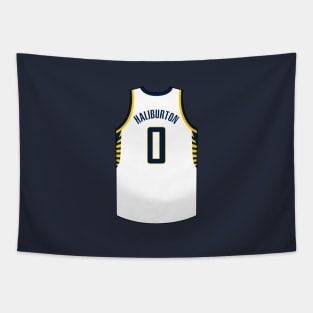 Tyrese Haliburton Indiana Jersey Qiangy Tapestry