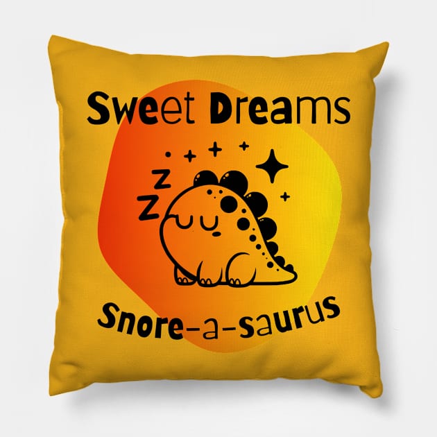 Sweet Dreams: Snore-a-saurus Pillow by OurCelo