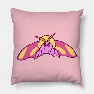Rosy Maple Moth Pillow