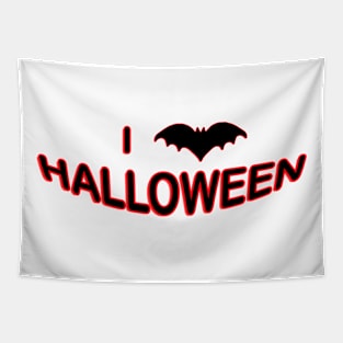 I Love Halloween (BAT) Tapestry