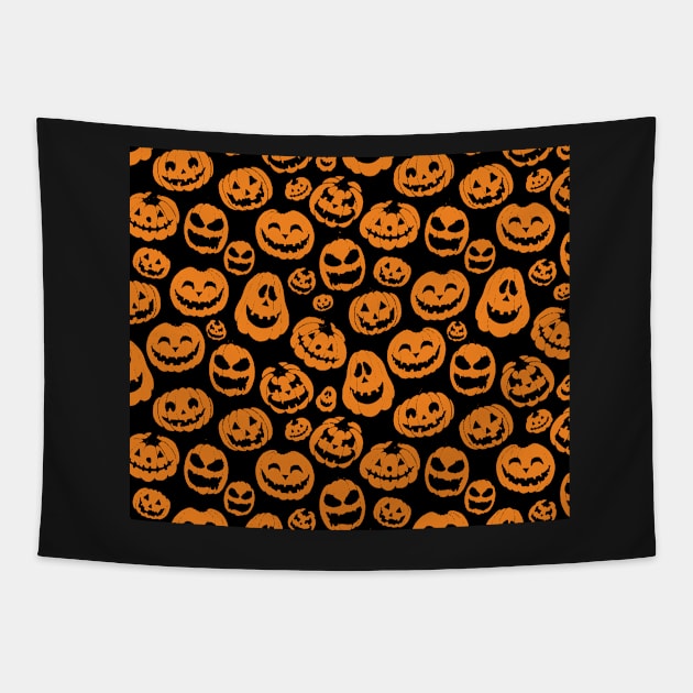 Halloween Pumpkins Tapestry by AbundanceSeed