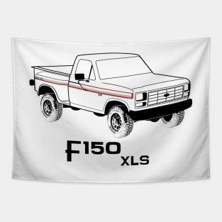 1982 F150 XLS Black Print Tapestry