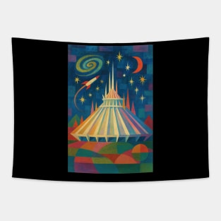 Space Mountain inspired by Mary Blair Tapestry