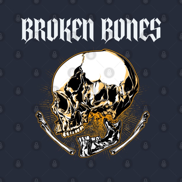 Broken Bones Skull by Sanworld