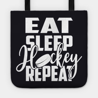 Puck Eat Sleep Hockey Repeat Gift Tote