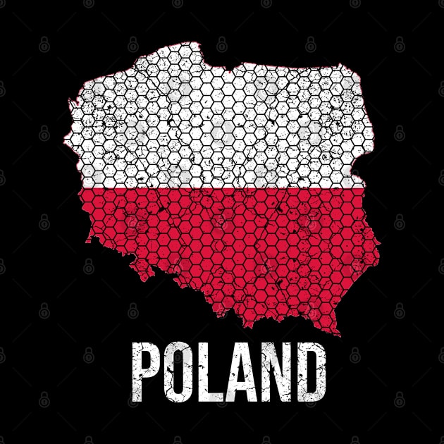 Poland Map Flag by Mila46