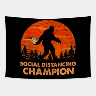 Funny Social Distancing Champion Toilet Paper Tapestry