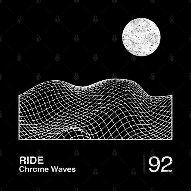 Chrome Waves / Minimalist Graphic Artwork Design by saudade