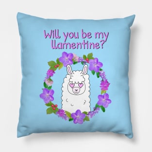 Will you be my llamentine? Pillow