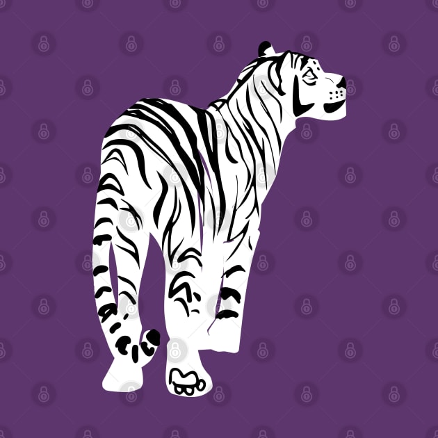 White tiger in peri background by belettelepink