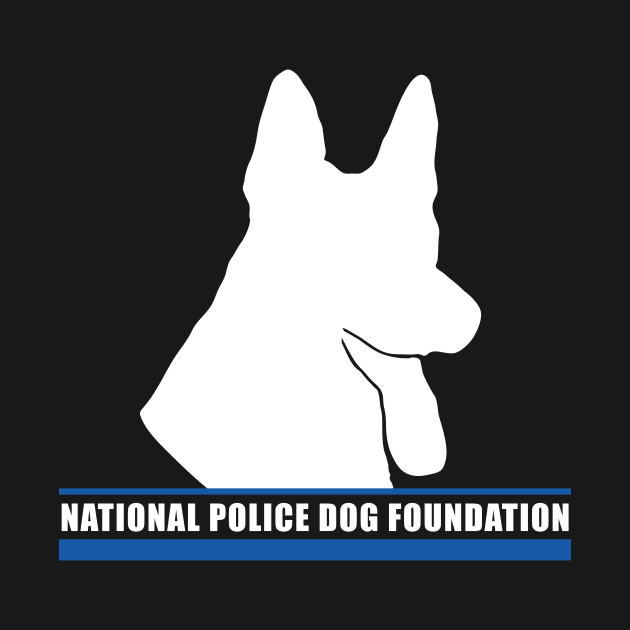 K9 White Outline 1 by National Police Dog Foundation