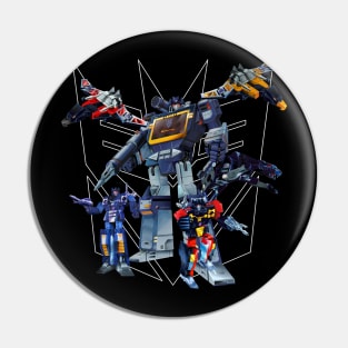 Masterpiece Soundwave and Cassettes Pin