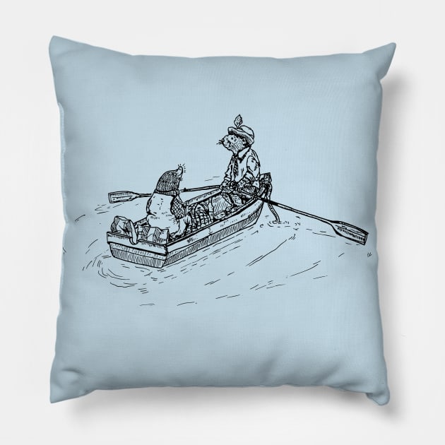 The Wind in the Willows Pillow by JennyGreneIllustration