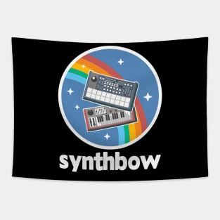 Modular Synthesizer Synth Synthbow Retro Techno Tapestry