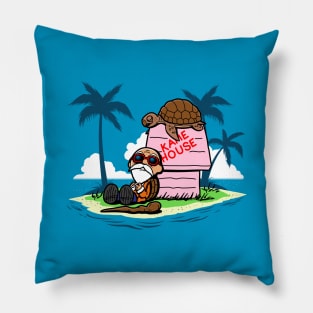 Cute Funny Anime Manga Beach House Parody Cartoon Pillow