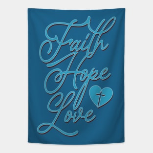 faith hope love Tapestry