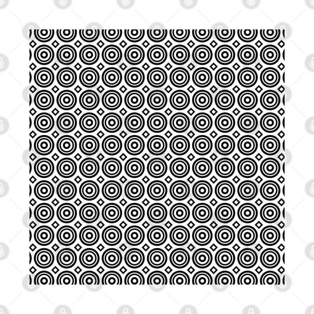 Circles and Diamonds Geometric Pattern by zarya_kiqo