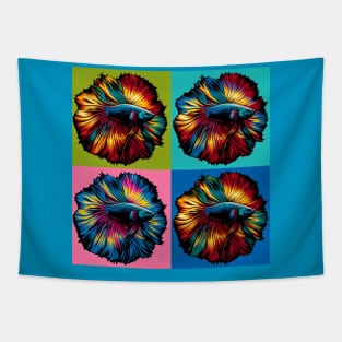 Male Betta - Cool Tropical Fish Tapestry