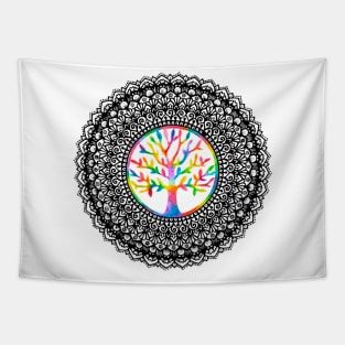 Tree of Life Mandala Tapestry