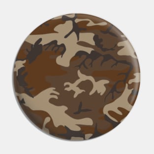 Brown Urban Camouflage Pin
