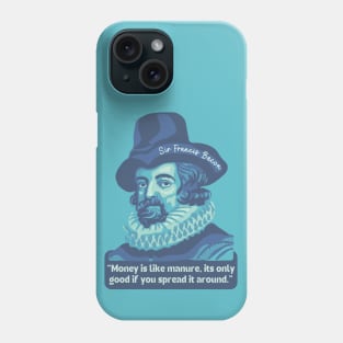 Francis Bacon Portrait and Quote Phone Case