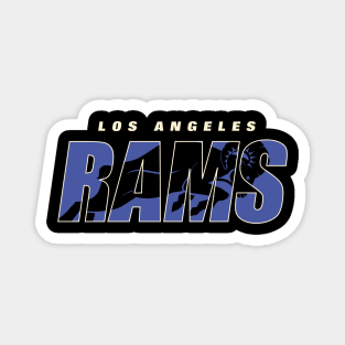 Los Angeles Rams 4 by Buck Tee Originals Magnet