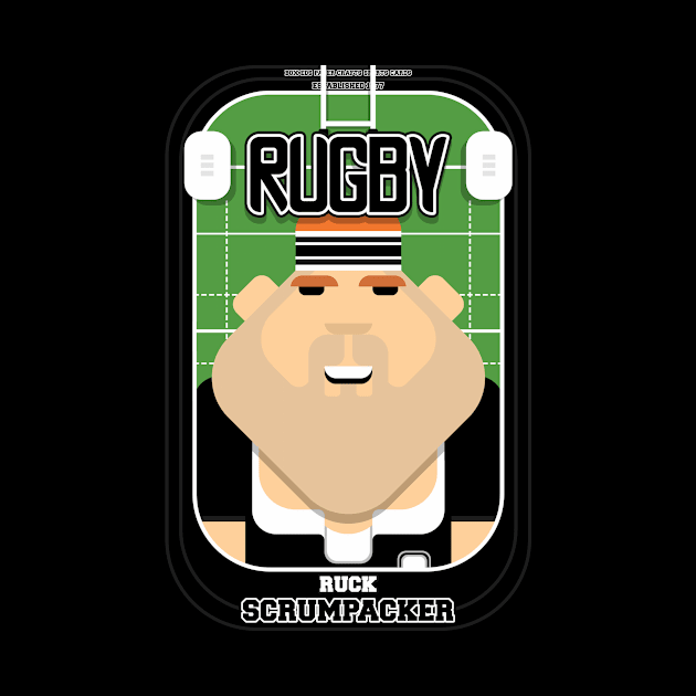 Rugby Black - Ruck Scrumpacker - Josh version by Boxedspapercrafts