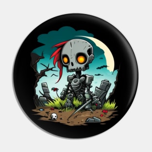 Robot girl Pin