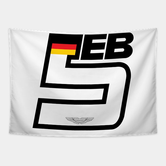 Sebastian Vettel 5 Tapestry by FinnickArrow