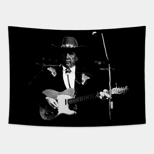 Honky Tonk Legend Celebrate the Music of Buck Owens with a Stylish T-Shirt Tapestry by Angel Shopworks