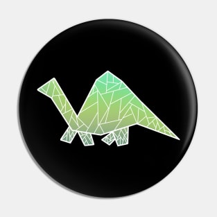 Geometric Ombre Dinosaur Pin