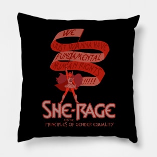 She-Rage Fundamental Rights "We" Option Pillow