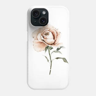 Single Peach Rose Phone Case