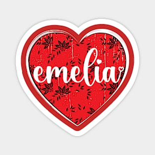 I Love Emelia First Name I Heart Emelia Magnet