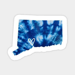 Tie Dye Connecticut Magnet