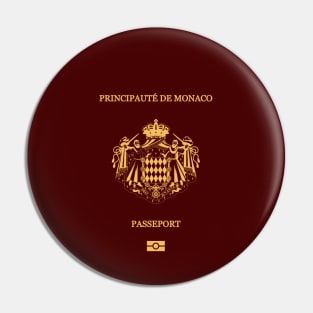 Monaco passport Pin