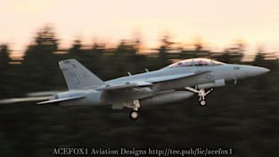 EA-18G Growler Super Hornet FCLP 5 Magnet