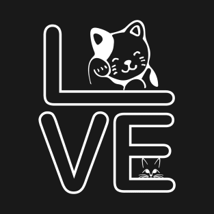 Funny Love Cat T-Shirt