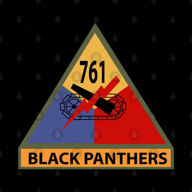 761st Tank Battalion SSI w Name Tape by twix123844