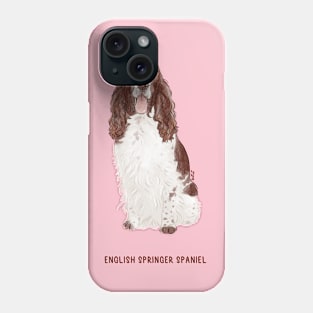 cute english springer spaniel dog Phone Case