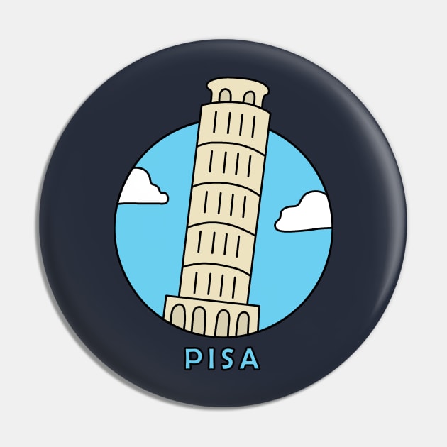 Leaning Tower of Pisa Pin by valentinahramov