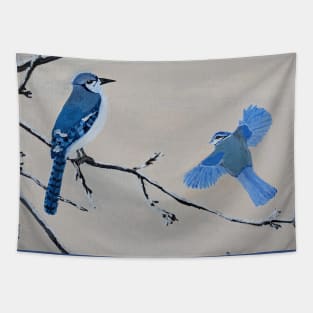 Blue Jay Tapestry