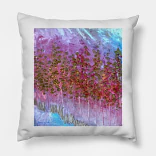 Aspens in Mist Pillow