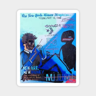 BASQUIAT NEW YORK TIMES COVER Magnet