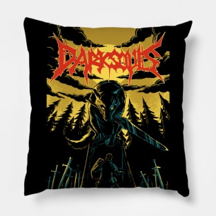 Unofficial Dark Souls Metal Band Tee Pillow