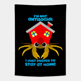 Stay At Home Hermit Crab Tapestry