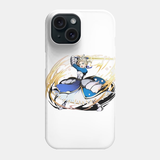 Fate stay Night Saber divine gate Phone Case by Otakuteland