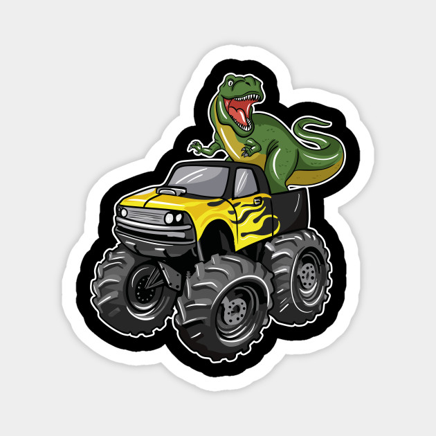 Monster Truck Dinosaur - Monster Truck Dinosaur - Magnet | TeePublic Monster Truck Dinosaur - Monster Truck Dinosaur - Magnet | TeePublic
