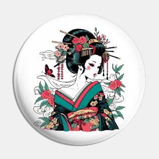 Geisha Girl Japan Pin