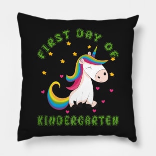 Pretty Unicorn | First Day Kindergarten Pillow